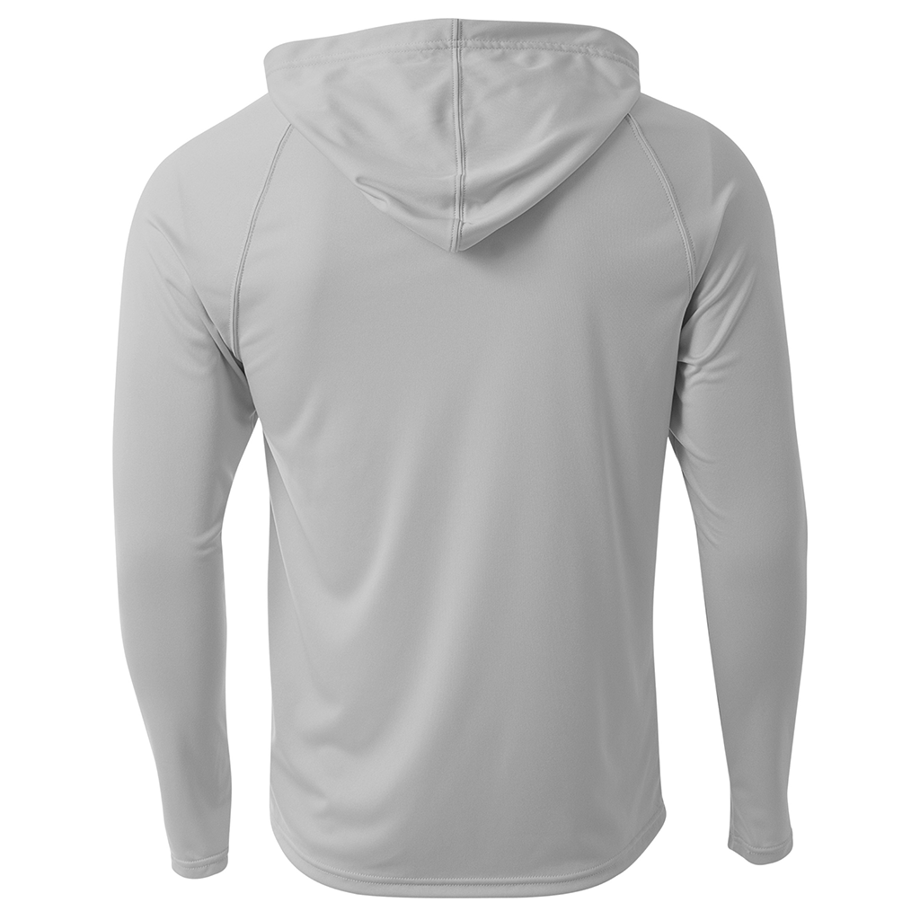 A4 Men's Silver Cooling Performance Long Sleeve