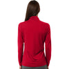 Adidas Women's Power Red Lightweight Quarter-Zip Pullover