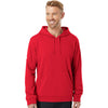 Adidas Men's Red Fleece Hooded Sweatshirt