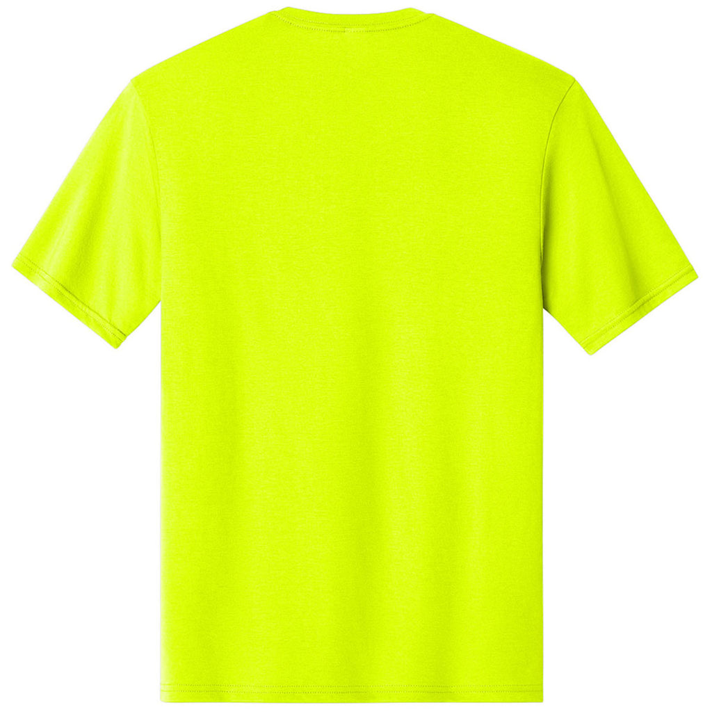 A4 Men's Safety Yellow Softek Short Sleeve Tee
