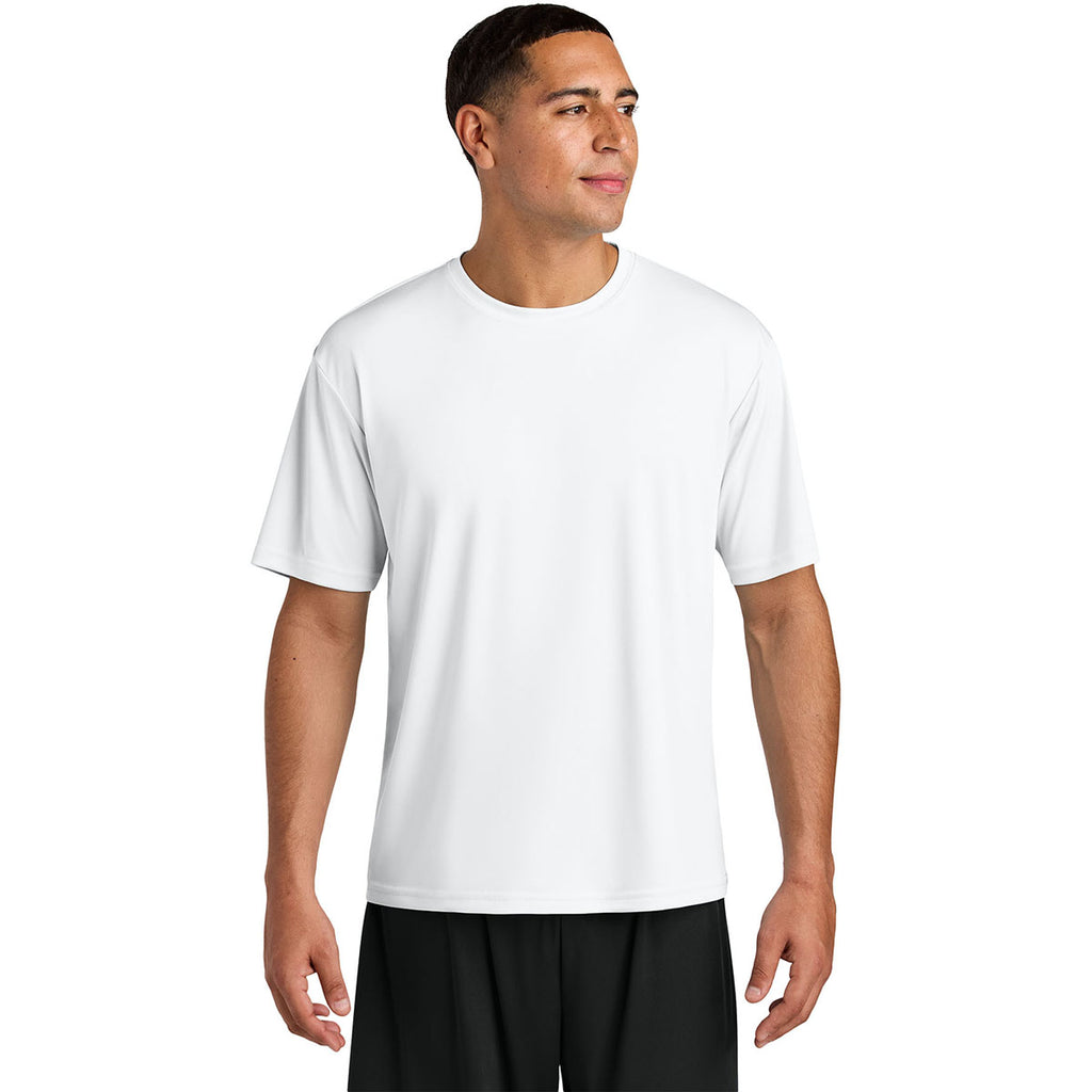 A4 Men's White Cooling Performance Short Sleeve Tee