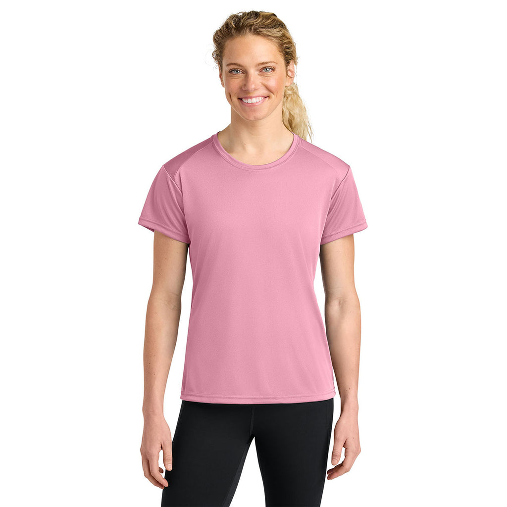 A4 Women's Pink Cooling Performance Short Sleeve Tee