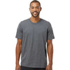 Adidas Men's Dark Grey Heather Blended T-Shirt