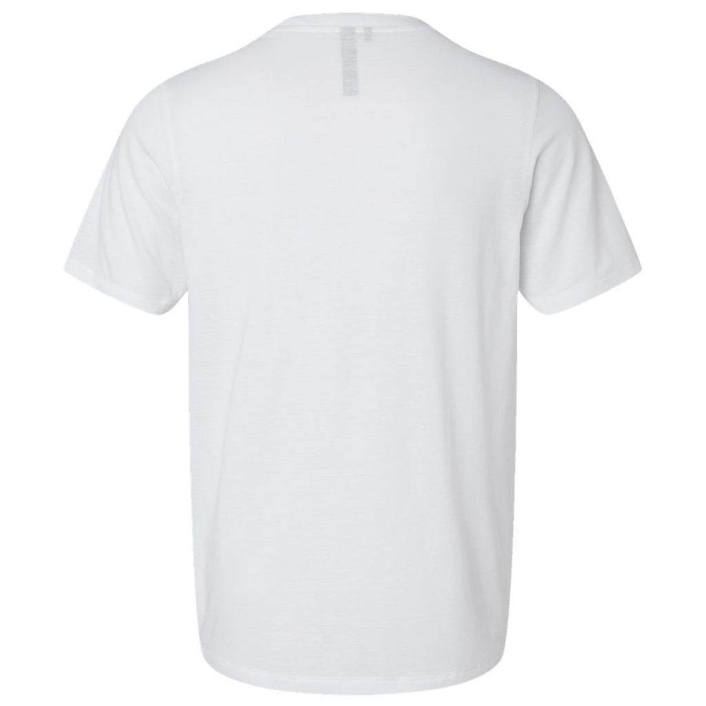 Adidas Men's White Blended T-Shirt