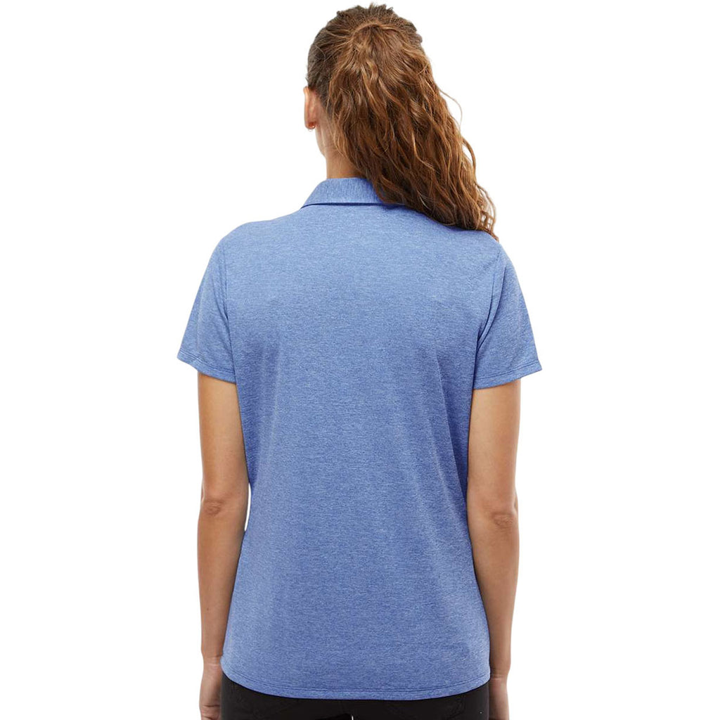 Adidas Women's Collegiate Royal Melange Heathered Polo