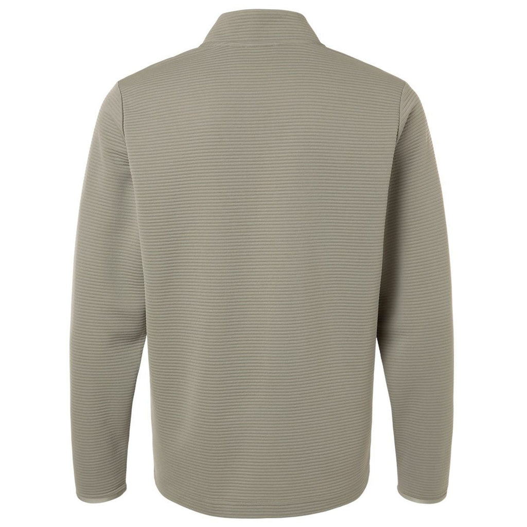 Adidas Men's Silver Pebble Spacer Quarter-Zip Pullover