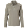 Adidas Women's Silver Pebble Spacer Quarter-Zip Pullover