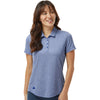 Adidas Women's Collegiate Royal Melange Space Dyed Polo