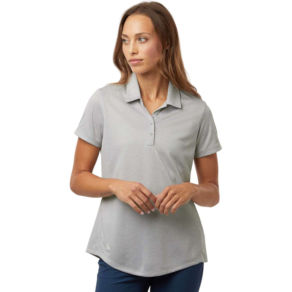 Adidas Women's Grey One Heather Space Dyed Polo