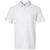 Adidas Men's White Printed Blend Polo