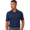 Adidas Men's Dark Blue Textured Stripe Polo