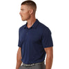 Adidas Men's Dark Blue Textured Stripe Polo