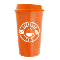 Garyline Orange Traveler Insulated Cup - 16 oz.