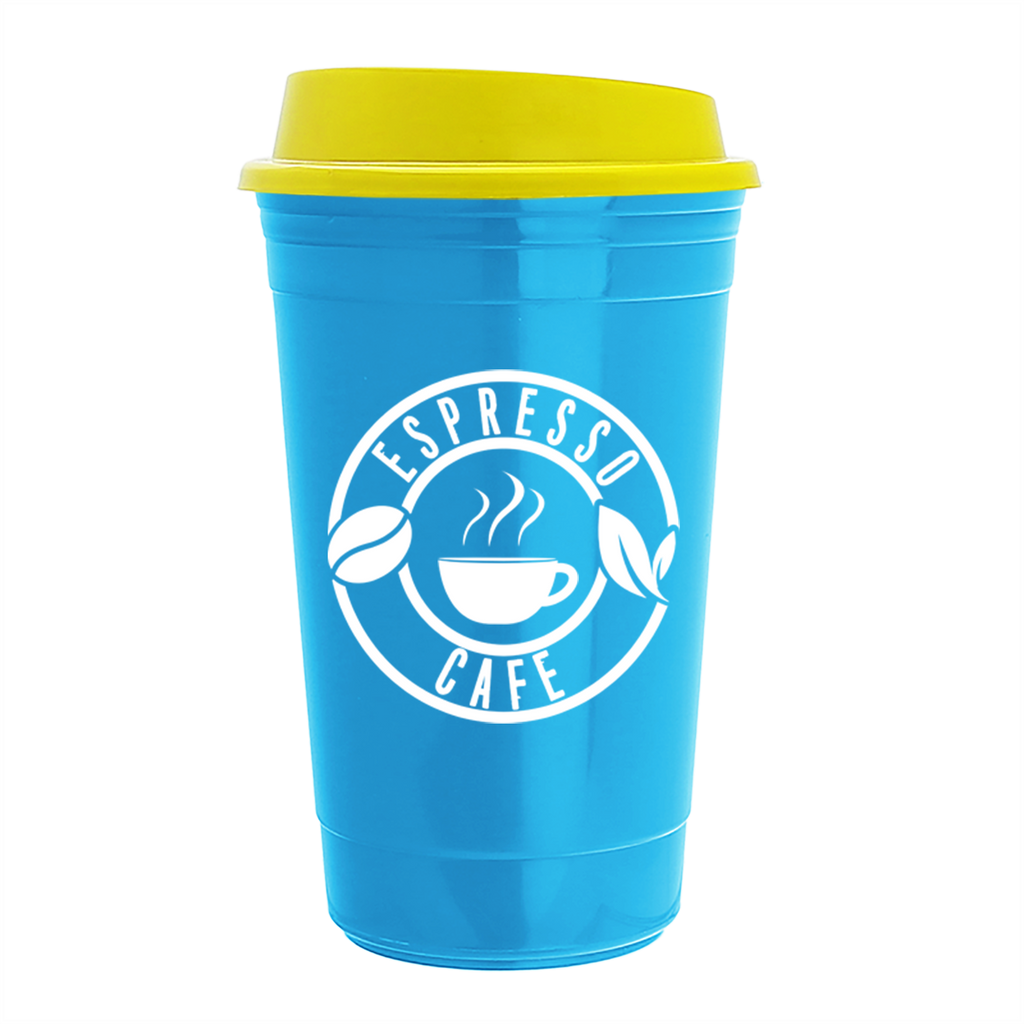 Garyline Cyan Traveler Insulated Cup - 16 oz.