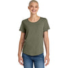 Allmade Women's Olive You Green Relaxed Tri-Blend Scoop Neck Tee