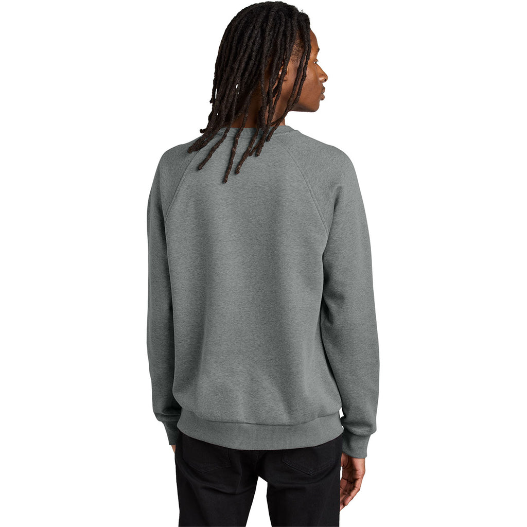Allmade Unisex Aluminum Grey Heather Organic CVC Fleece Crewneck Sweatshirt