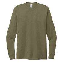 Allmade Unisex Olive You Green Tri-Blend Long Sleeve Tee