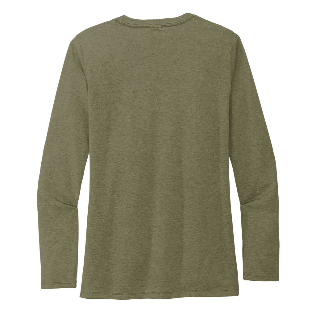 Allmade Women's Olive You Green Tri-Blend Long Sleeve Tee