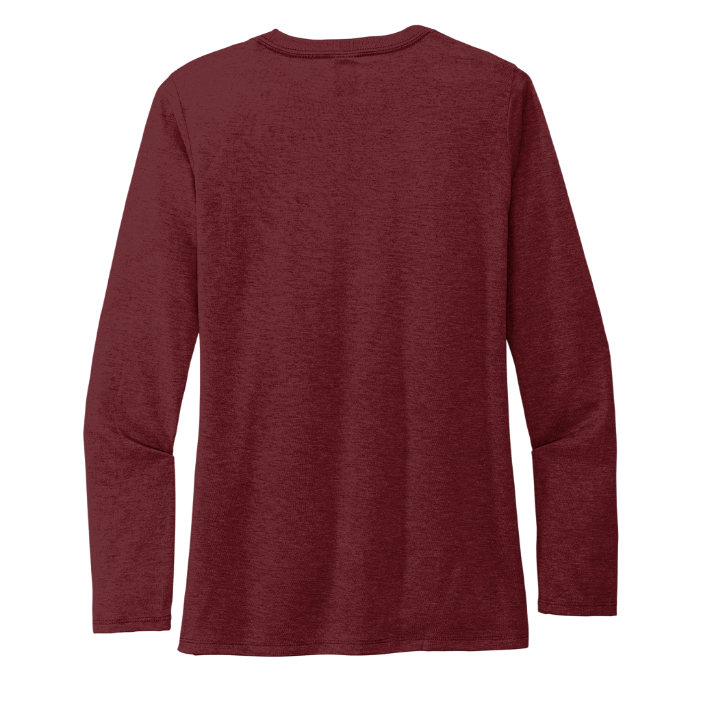 Allmade Women's Vino Red Tri-Blend Long Sleeve Tee
