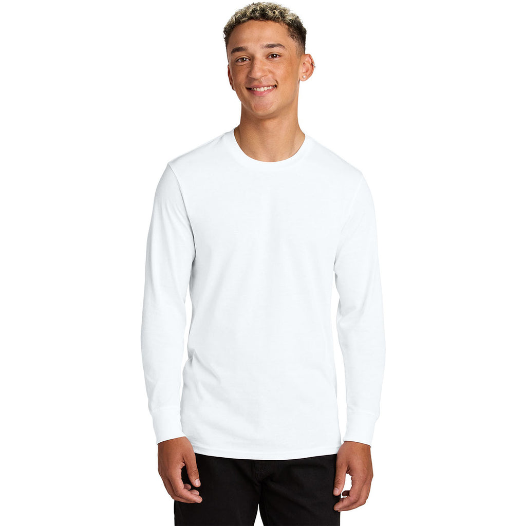 Allmade Unisex Bright White Long Sleeve Organic Cotton Tee