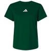 Adidas Women's Dark Green/White Pregame T-Shirt