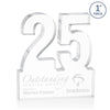 St. Regis Clear Astoria Award Number 25 - Laser Engraved