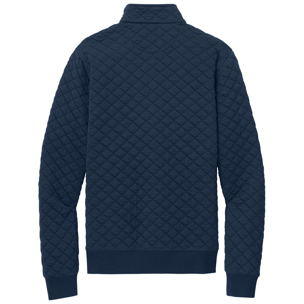 Brooks Brothers Men's Navy Blazer Diamond Quilt 1/4-Zip