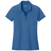 Brooks Brothers Women's Charter Blue Mesh Pique Performance Polo