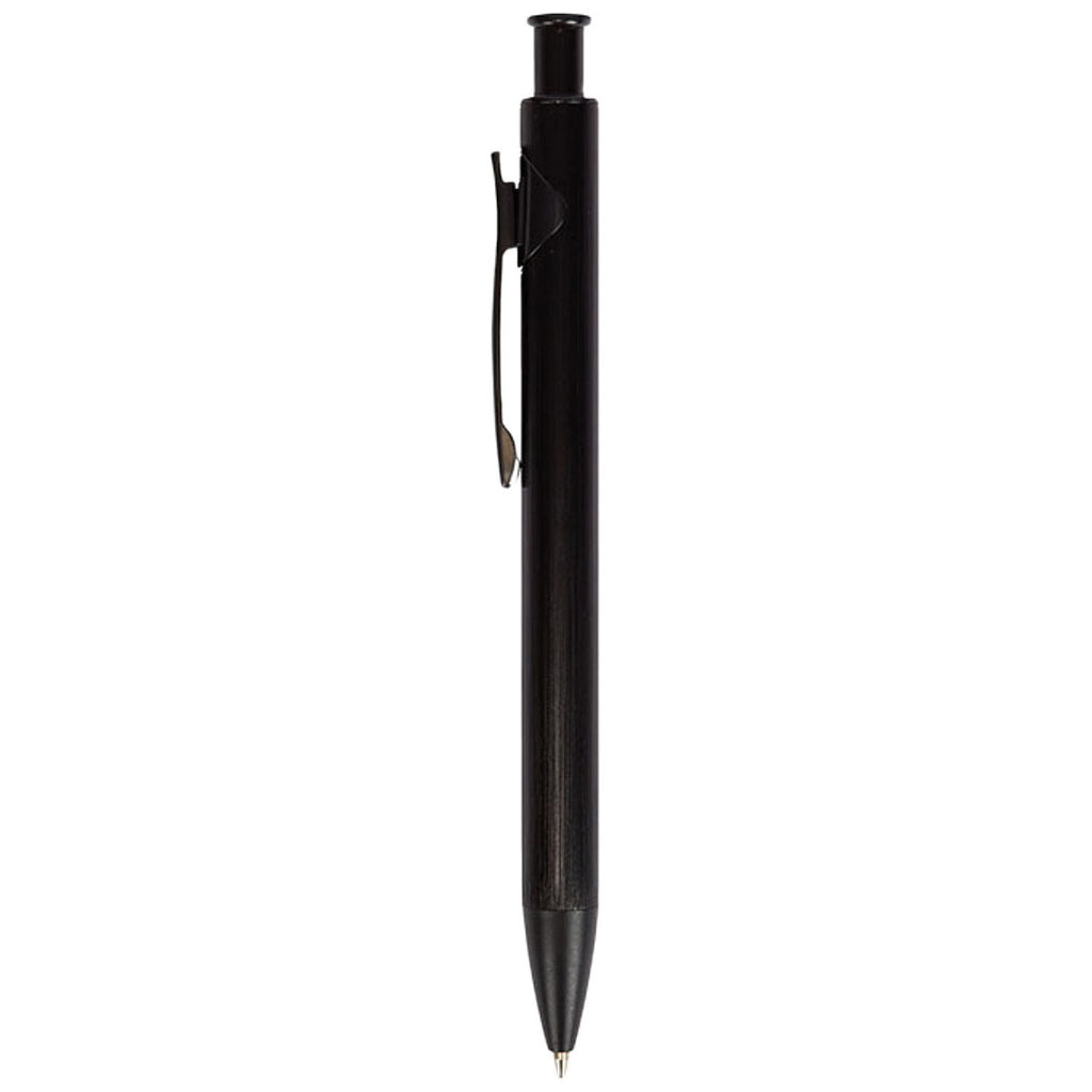 Logomark Black Illuminate Recycled Aluminum Plunge-Action Pen
