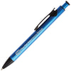 Logomark Blue Illuminate Recycled Aluminum Plunge-Action Pen