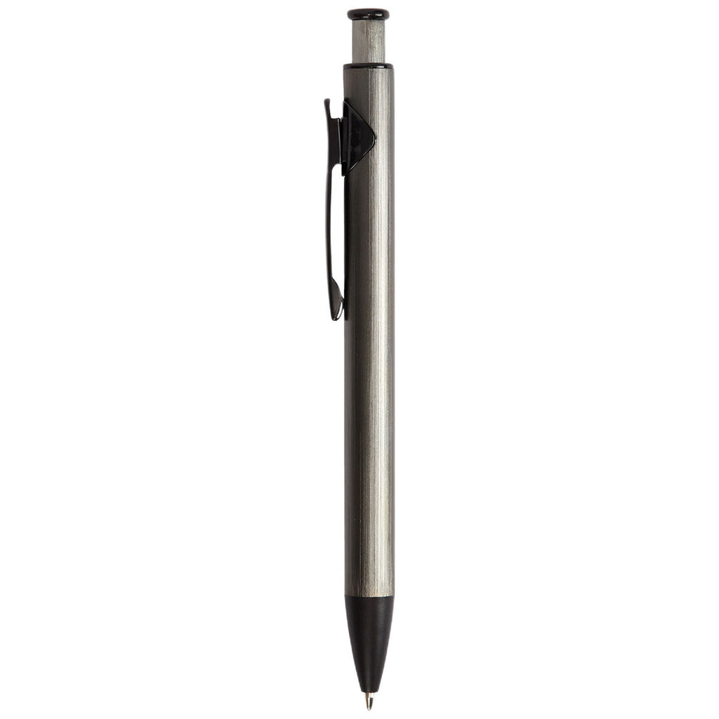 Logomark Gunmetal Illuminate Recycled Aluminum Plunge-Action Pen