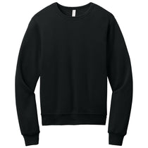 Bella + Canvas Unisex Black Sponge Fleece Classic Crewneck Sweatshirt