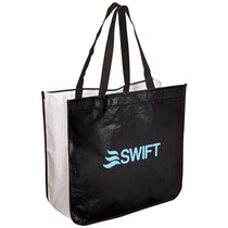 Beacon Black Extra Large Laminated Shopping Tote Bag