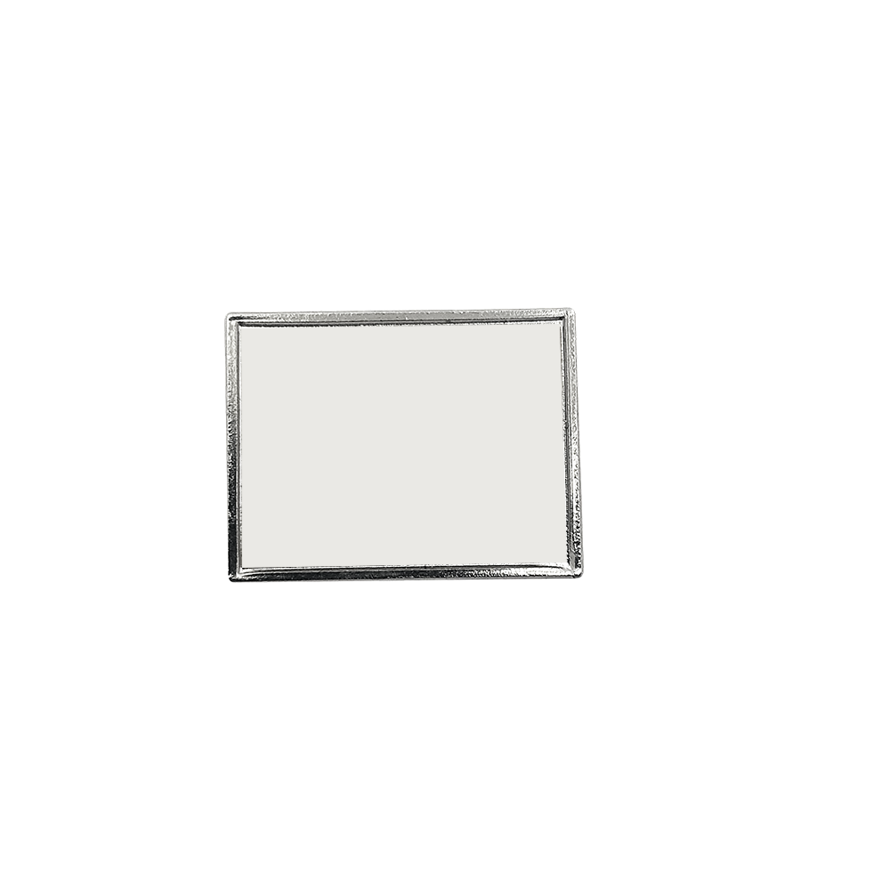 BCG Silver Digistock Lapel Pins: 1 1/4" W X 17/32" H Rectangle