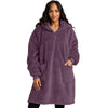 Port Authority Deep Purple Mist Plush Poncho