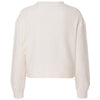Boxercraft Women's Natural Ribbed Knit Cropped Boxy Crew