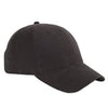 Big Accessories Black Brushed Twill Structured Cap