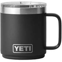 YETI Black Rambler 10 oz Stackable Mug with Durasip Ceramic Lining