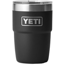 YETI Black Rambler 8 oz Stackable Cup with Durasip Ceramic Lining