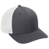 Port Authority Graphite/WhiteFlexfit 110 Mesh Cap