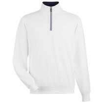 Fairway & Greene Men's White Caves Quarter-Zip Tech Pullover