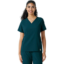 Carhartt Women's Caribbean Knit Panel Scrub Top