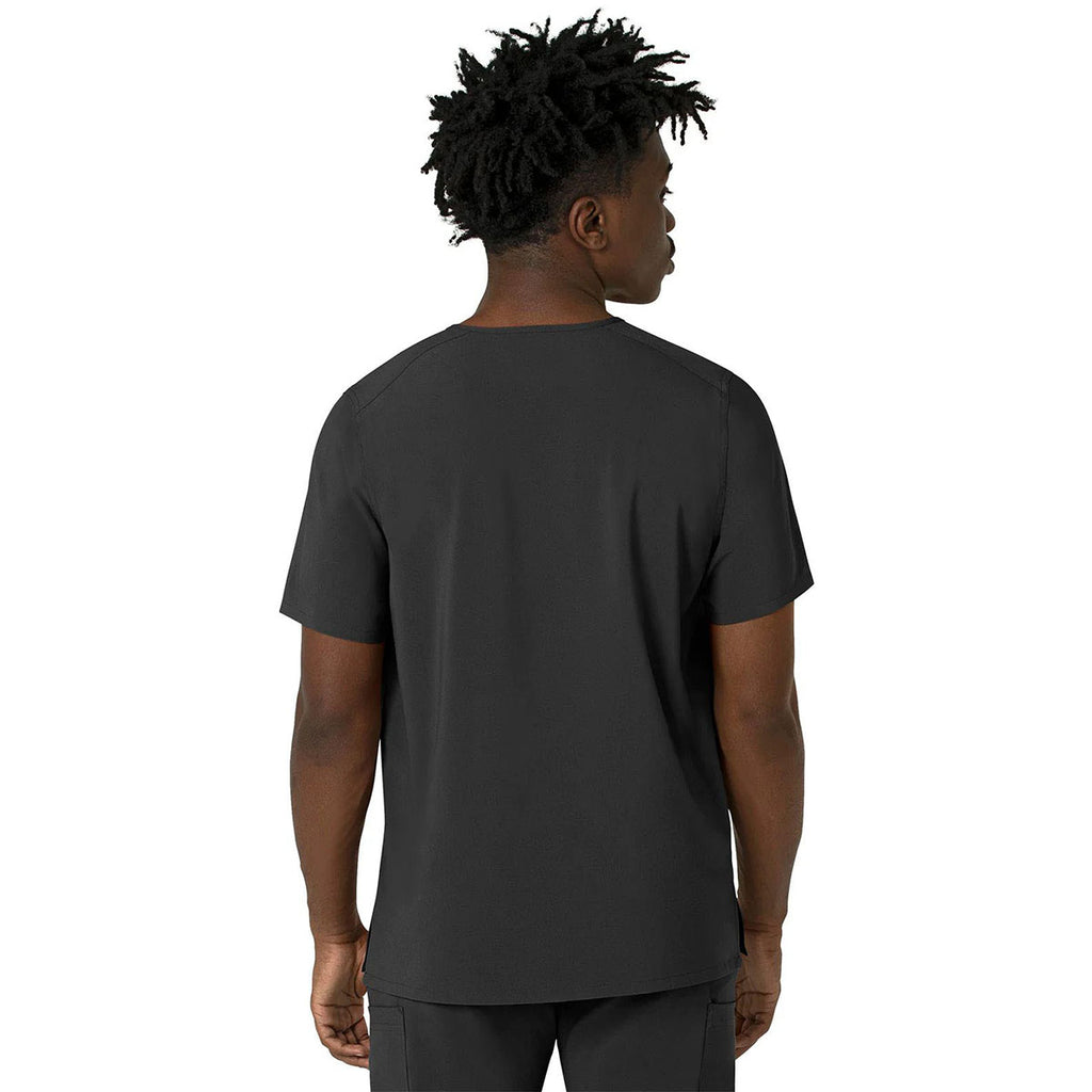 Carhartt Men's Black Three-Pocket V-Neck Scrub Top