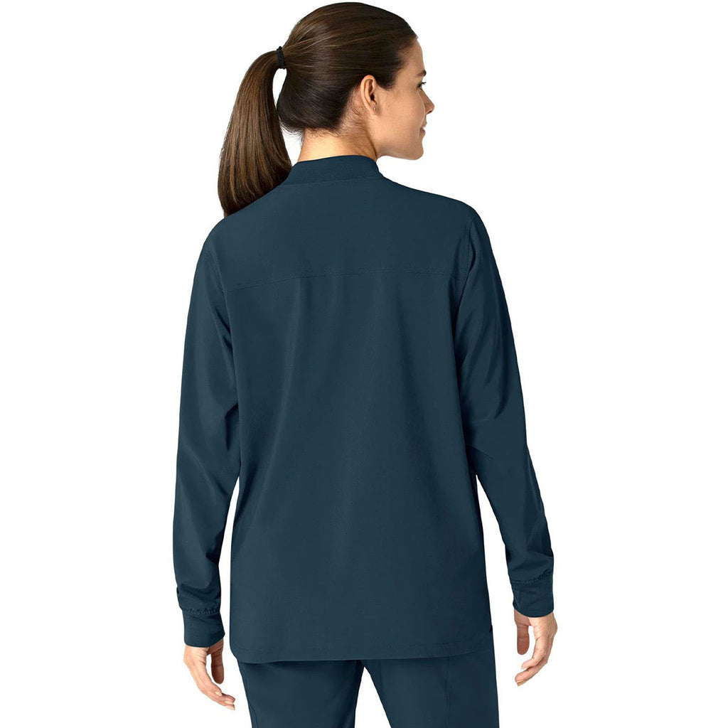 Carhartt Women's Navy Four-Pocket Modern Fit Shirt Jacket