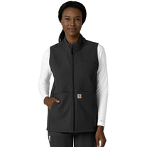 Carhartt Women's Black Four-Pocket Bonded Fleece Vest