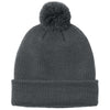 Port Authority Storm Grey Cozy Pom Beanie