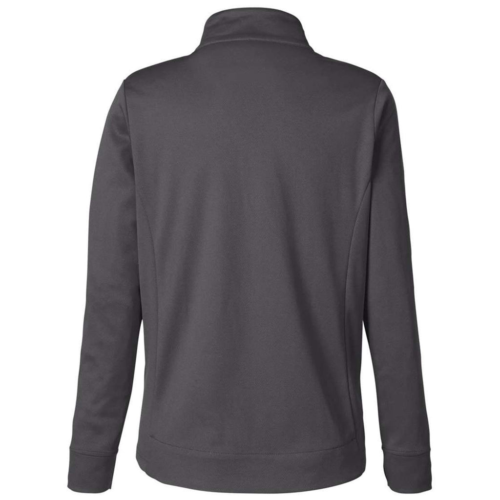 Core 365 Women's Carbon/Black Market Snag Protect Mesh Colorblock Quarter-Zip Pullover
