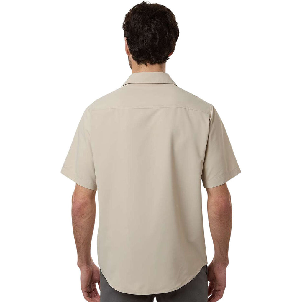 Core 365 Men's Stone UltraUVP Shoreline Short Sleeve Staff Shirt