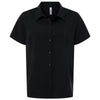 Core 365 Women's Black UltraUVP Shoreline Short Sleeve Staff Shirt