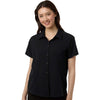 Core 365 Women's Black UltraUVP Shoreline Short Sleeve Staff Shirt